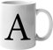 DigiPrint Graphics Alphabet Mug Letter A | Funny Coffee Cup | Novelty Tea Mug Gift | White, Present, Quality Printed (MUG040)