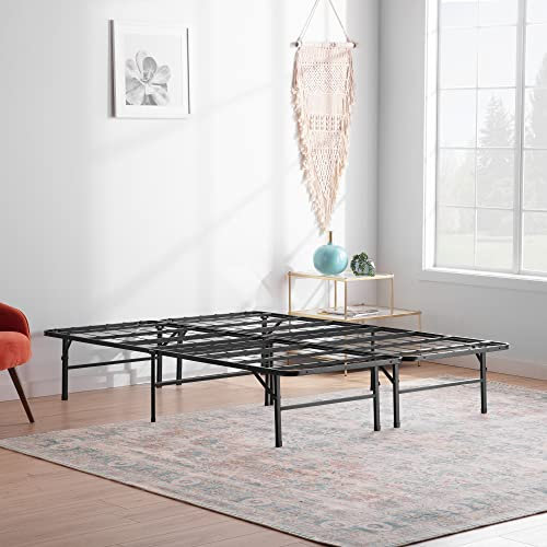 Linenspa Metallbett mit Lattenrost – Klappbett – 33 cm Stauraum unter Bettgestell – Montage in 5 Minuten – Bett 140x190 cm