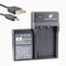 DSTE BLS-1 Batterie Li-ION et Chargeur Micro USB Compatible avec Olympus PS-BLS1 BLS-5 BLS5 PS-BLS5 E-400 E-600 E-620 E-P1 E-P2 E-P3 E-PL1 E-PL3 E-PM1 caméra