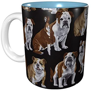 1057 Tasses À Café 330ml, Bouledogues Anglais Tasse À Café Rétro Idée Cadeau Tasses À Céramique Drôle Mug Céramique, Pour Anniversaire, Homme, Fête Des Mères