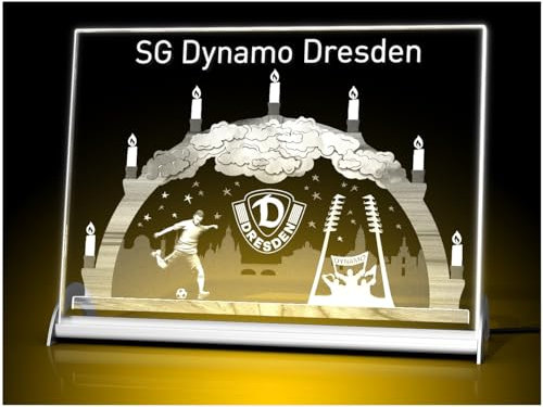 GLASFOTO.COM, Dynamo Schwibbogen – LED beleuchtet 18 x 24 Querformat