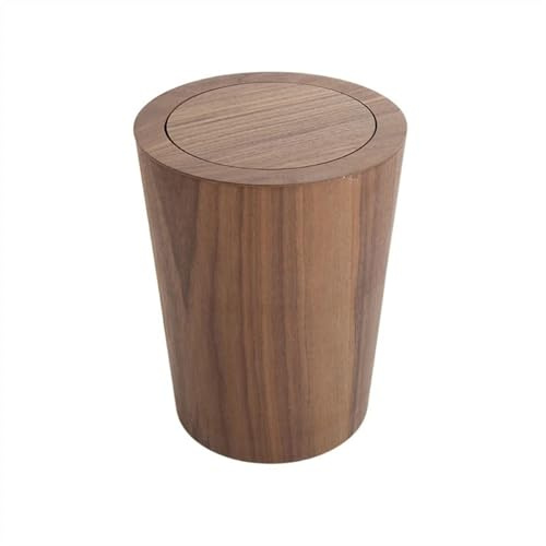Yoeoefuo Mülleimer Büro Küche Mülltonne Holz Mit Deckel Geruchsdicht Abfalleimer Papierkorb Abfallbehälter Müllbehälter Küchenmülleimer Für Wohnzimmer Schlafzimmer Bad Büro (Color : Style 1)