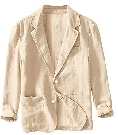 Herrensakko Sommer Sakko Herren Leinen Leicht Sportlich Sportsakko Blazer Herren Sommer Große Größen Sakkos für Herren Jacken Sport Mantel Stilvolle Alltagsanzüge Anzugjacke