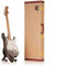 Axe Legends Clapton Black Strat Miniature Guitar | Handmade Wooden Mini Replica Includes Personalised Mini Leather Guitar Strap and A-Frame Display Stand | 25 cms Tall | Shipped in Gift Box