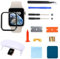 Ersatz-Set für Apple Watch-Bildschirm, 44 mm, Frontglaslinse, kompatibel mit Apple Watch Serie 4/5/6/SE A1978, A1979, A2092, A2093, A2291, A2292, A2351, A2352 (kein LCD und Touch-Digitizer)