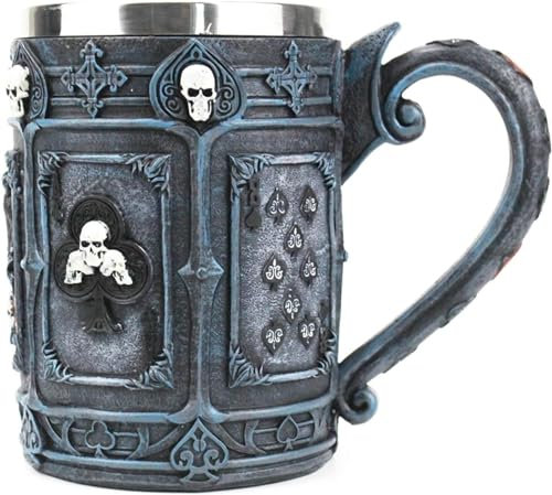 Taza de café con cerveza, Jarra de cerveza grabada personalizada - Jarra de cuerno for amantes de la cerveza