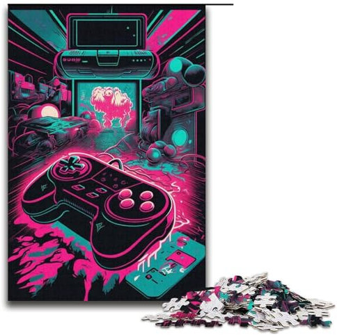 Puzzlespiel mit 1000 Teilen, Puzzles für Erwachsene, Kartonpuzzles, anspruchsvolles Spiel (Größe 38 x 26 cm)