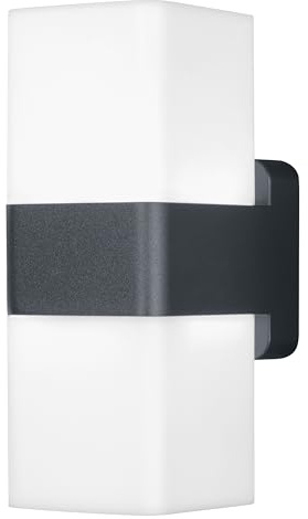 Osram SMART+ WiFi Cube Up/Down LED Wandleuchte Dunkelgrau, 14W, 950lm, RGB+W 3000K, WiFi, Alexa, IP44 Außen