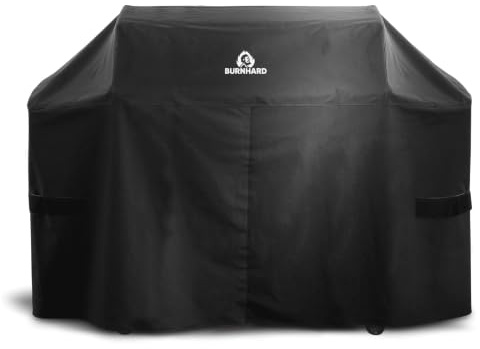 BURNHARD® Abdeckhaube für Gasgrill, wetterfest, UV-beständig | wasserabweisend, PVC-beschichtetes Polyester, passgenau, ganzjährig einsetzbar, Schutzhaube für FRED Series 4