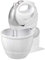 Clatronic 2in1 Handmixer-Set HMS 2739 mit Mixstab, Edelstahlquirle & -knethaken, 5 Geschwindigkeitsstufen, Zubehörteile spülmaschinengeeignet, 250 Watt, weiß, HMS2739