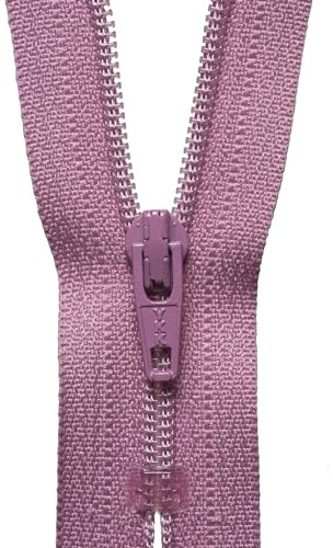 YKK Coil Zip, No. 292 Dark Dusky Pink, 15 cm Length