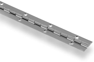 The Hillman GroupThe Hillman Group 851070 36 x 1-1/2 Continuous Hinge- Surface Mount - Fixed Pin - Nickel Plated 1-Pack