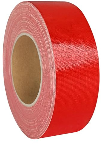 Premium Gewebeband verschiedene Breiten und Farben wählbar/rot 50 mm x 50 m