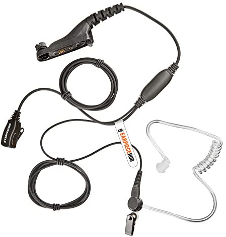 Covert Acoustic Earpiece for Motorola MotoTRBO Radio DP3400, DP3600, DP4600, etc