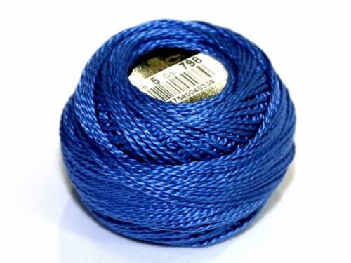 DMC Perlgarn, Baumwolle, Größe 5, 798, 10-g-Knäuel