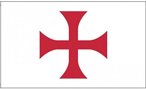 U24 Flagge Fahne Tempelritter Kreuz Templer Orden 90 x 150 cm