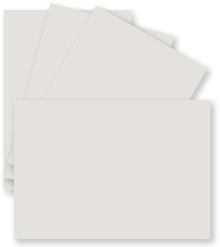 25 Einzel-Karten DIN A6-10,5 x 14,8 cm - 240 g/m² - Hell-Grau - Tonkarton - Bastelpapier - Bastelkarton- Bastel-karten - blanko Postkarten