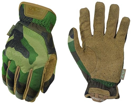 Mechanix Wear - FastFit Woodland Camo Touch Screen Handschuhe (X-Large, Tarnen)