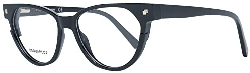 DSQUARED Unisex-Erwachsene DQ5248 001 50 Brillengestelle, Schwarz (NERO LUCIDO)