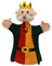 MUBRNO 22180A König Valentin Textilhandpuppe, Mehrfarbig