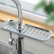 MHTECH Duschregal Edelstahl, Duschregal höhenverstellbar, Duschregal，Shampoo Halterung Duschgelhalter Seifenhalter für Dusche, Schwammhalter(grau - Lange)