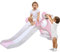 YOLEO Toboggan pour Enfants, Toboggan Amusant avec Panier de Basket, Jeu d'Extérieur et l'Intérieur pour pour bébé , Toboggan Maternelle, Stable, Sûr, Grand et Largeur 115 x66 x125cm(jusqu'à 25 kg)