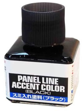 RCECHO Tamiya Model Paints & Finishes Panel Line Accent Color Black 40ml 87131