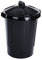 Easy Shopping® 80 Litre 80L Extra Large Black Plastic Dustbin Kitchen House Garden Storage Animal Feed Unit Bin with Clip Locking Lid (1)