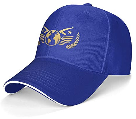 Sobplkauja Qwvfreece Sandwich Baseball Cap Unisex Trucker Style Hüte, blau, Einheitsgröße