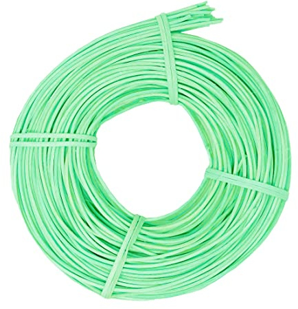 famos Peddigrohr Flechtmaterial Korbflechten 2,25 mm viele Farben zur Auswahl (100g, Pistazie)