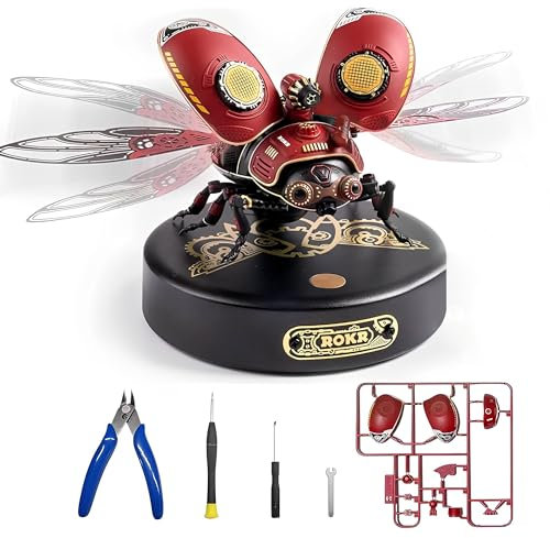ROKR 3D Puzzle Erwachsen Käfer Scout Beetle 3D Metall und Kunststoff Puzzle Modellbausatz Steampunk Insekt Figur Sammelbares Spielzeug Deko Geschenk Für Ihn Mann Papa (MI02)