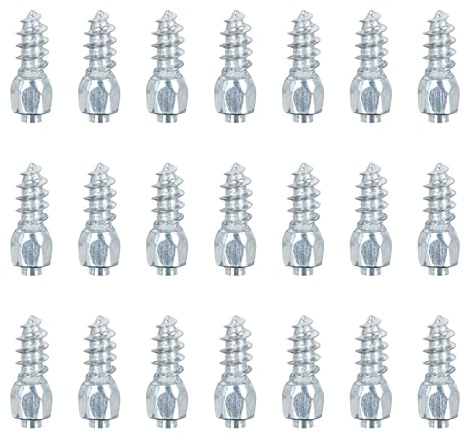 YARNOW 100 Pezzi Borchie Per Pneumatici Chiodi Per Pneumatici Invernali Avvitare Il Perno Del Pneumatico Picchi Di Neve Per Auto Tacchetti Per Stivali Accessori Per Auto Lega Vite Spirale