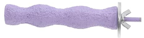VILLCASE Posatoio Limaunghie Naturale Per Pappagalli 5.5 Pollici Trespolo Abrasivo Per Unghie Uccelli Piccoli E Medi Calopsitte Parrocchetti Accessori Sicuri E Facili Da Installare Per Gabbie
