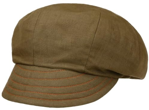 Alfonso D’Este Hanf Ballonmütze Schirmmütze Schildmütze Baker-Boy-Mütze Hanfcap Newsboy-Mütze Damen - Made in Italy mit Schirm, Futter Sommer Frühling-Sommer