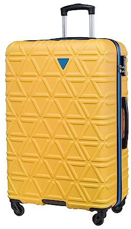 PUCCINI Koffer California Hartschalenkoffer Handgepäck Trolley Leicht Reisekoffer mit 4 Rollen M-L-XL (Rosa, M)