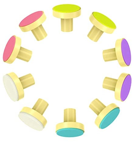Megainvo 10Pcs Replacement Baby Nail File Heads, Safe and Colorful Nail File Pads for New Giraffe Shaped Electric Baby Nail Trimmer Grinder, Suitable for Infants and Toddlers