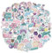 HNTR® Mermaid Stickers | 50 Pastel Mermaid & Ocean-Themed Decals | Cute Vinyl Stickers for Laptops, Water Bottles, Scrapbooks & Journals | Waterproof & Durable