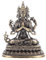 Amosfun Buddha-Statue-Ornament Meditierende Buddha-Figur Buddha-Kuan-Yin-Skulptur Vintage- Buddha-Statue für zu Hause Tischdekoration mit Bodhisattva-Statue draussen Messing Idol