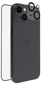 TIGER GLASS PLUS PACK CAMERA LENS + VERRE TREMPE RECYCLE IPHONE 15 - Protection Ecran et Caméra, Verre recyclé Ultra Résistant 9H+, Anti-traces de doigt, Haute Sensibilité, Pose facile, Garantie à vie