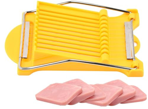 Bvizyelck Luncheon Meat Cutter | Stainless Steel Small Food Slicer,Quick Evenly Strong Handheld Slicer for Luncheon Meat, Cheese, Ham, Avocado, Hot Dogs
