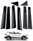 QQDQUUHV Glossy Black Pillar Post Window Trim For Qashqai J11 2015-2022 Door Window Pillar Cover Sticker Decals Kits