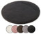 liebling Fellimitat Stuhlauflage, Stuhlpolster, rundes Sitzkissen, 100% Polyester, Ø 38 cm, Farbe: anthrazit