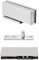 Shower Door Hinges， 1 Set Glass Door Hinges Hydraulic Buffer Pivot Hinges Brushed Stainless Steel Glass Clamps Bathroom Clamps Shower Door Fittings for 10-12mm toughened Glass(Brushed Silver)