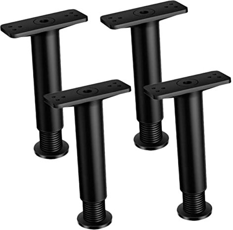 ASAKKURA 4 Stück Verstellbare Bettrahmenstützen Bettrahmenstützbeine Verstellbar Zur Verwendung Als Bettrahmen-mittelstütze Oder Bettrahmen-mittelstützbein Zur Verhinderung Von Durchhängen