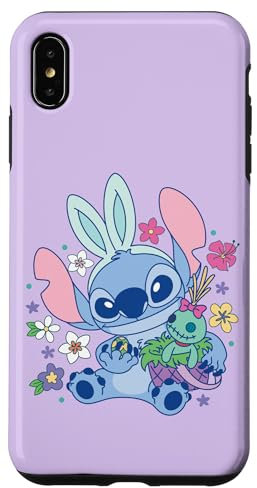 iPhone XS Max Disney Lilo & Stitch Cute Easter Bunny Stitch and Scrump Case
