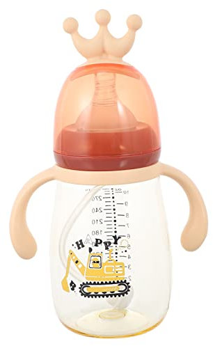 JOINPAYA Wasserflasche Babyflasche Kleinkind Wasserflasche Milchflasche Für Babys Babybecher Mit Strohhalm Flaschen Für Kleinkinder Wasserflasche Mit Strohhalm Ppsu Rosa