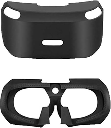 Weiche VR-Headset, Anti-Rutsch-Haut, Silikon-Gummi-Abdeckung, Schutzhülle, 3D-Augenschutz für PS4, VR, PSVR, Virtual-Reality-Brille, Controller