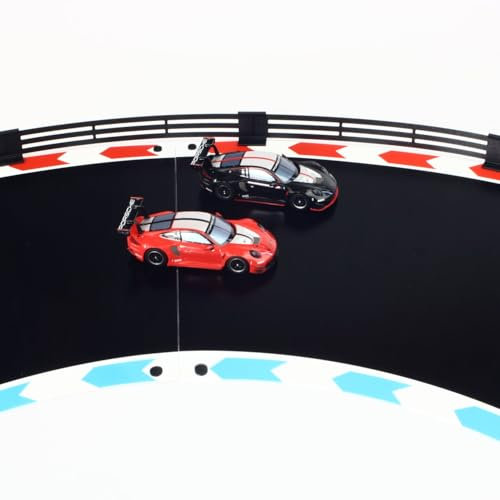 Overdrive-Racing Zaun für Carrera Hybrid Sturmkind - 1,75m / 6,30m / 12,20m - Leitplanken Fangzaun Bande Kurven Gerade Begrenzung, Farbe:Schwarz, Länge:6.30 Meter