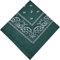 Bandana Halstuch Biker Nikki Tuch Schal Paisley Kopftuch 100% Baumwolle (Flaschengrün, 3er)