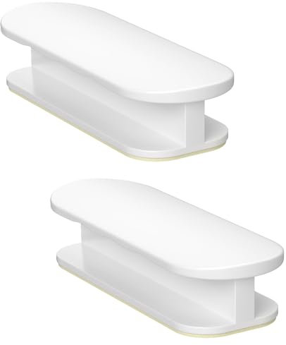 KeZaara 2er Pack Balkontürgriff Außen Kleben Weiß, Türgriff Balkontür Außen für Schranktüren,Balkontüren, Glas Fenstergriffe, 9 × 3,2 × 2 cm